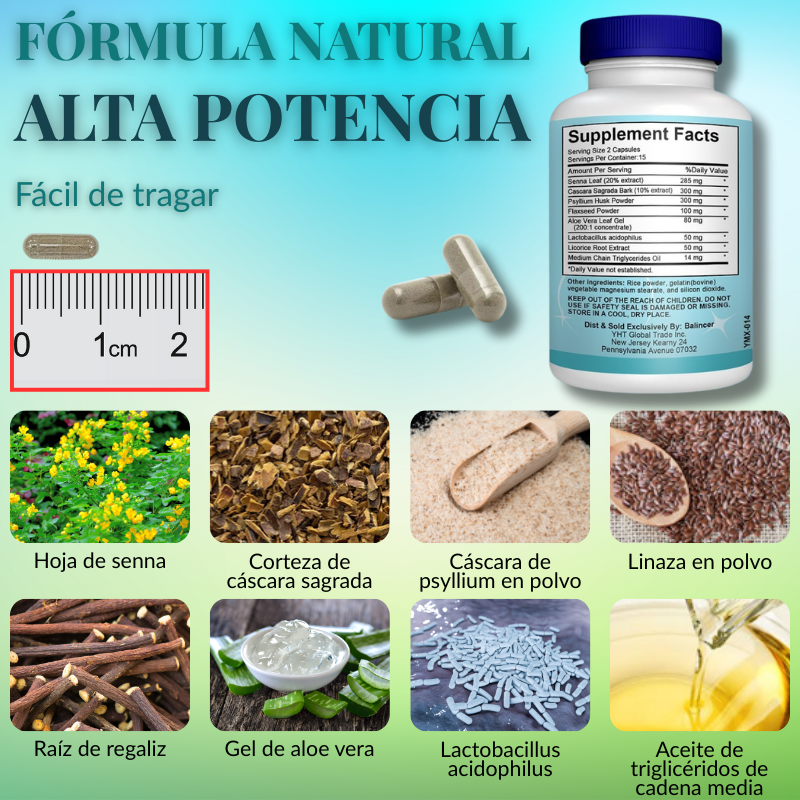 TotalClean15™ - Tratamiento de Desintoxicación Intestinal y Limpieza de Colon