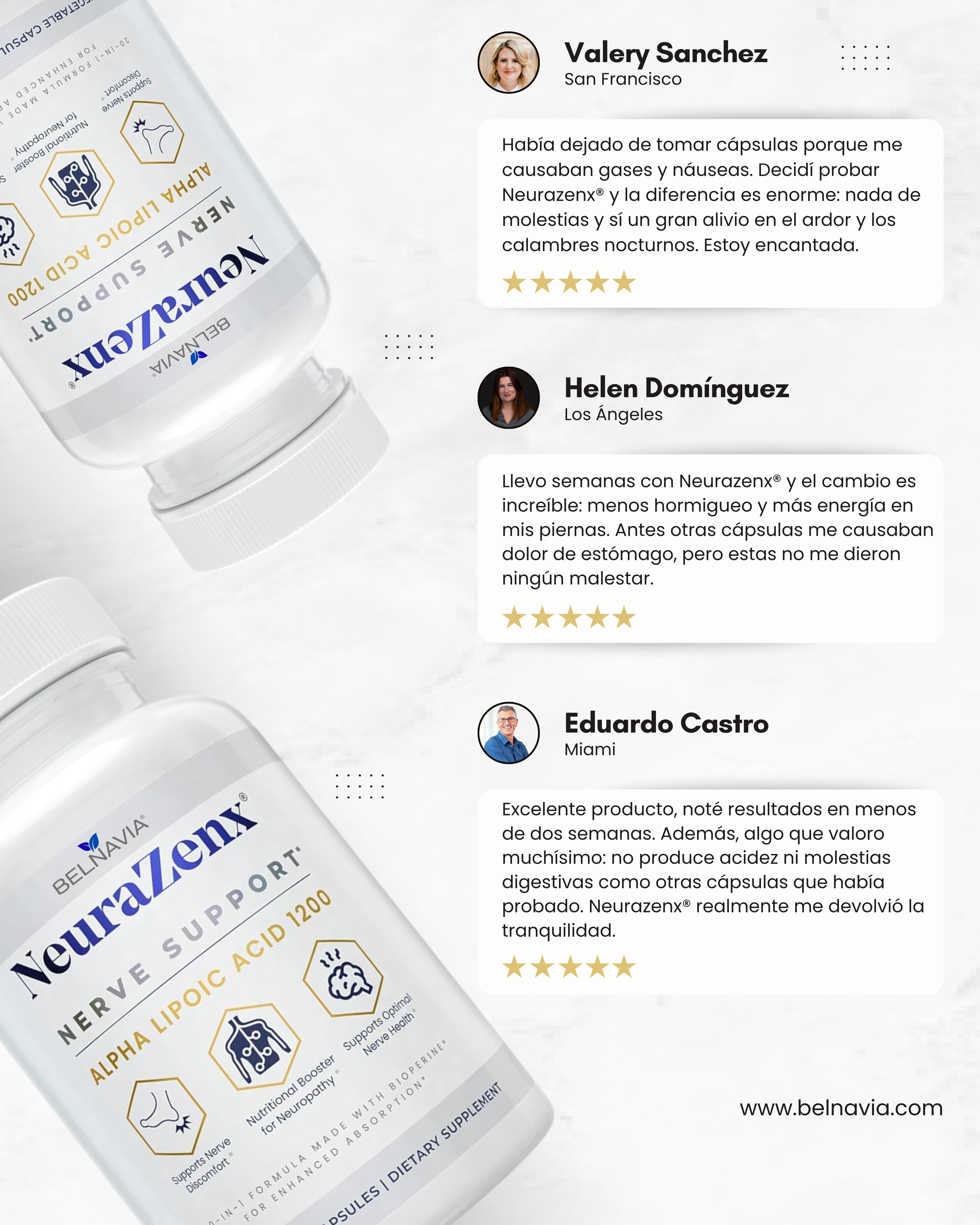 NeuraZenx® Nerve Support - Fórmula 20 en 1 (120 cápsulas)