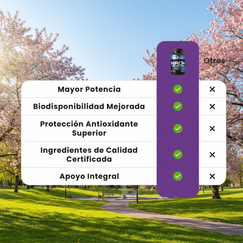 NAD+ Energía Celular y Antienvejecimiento