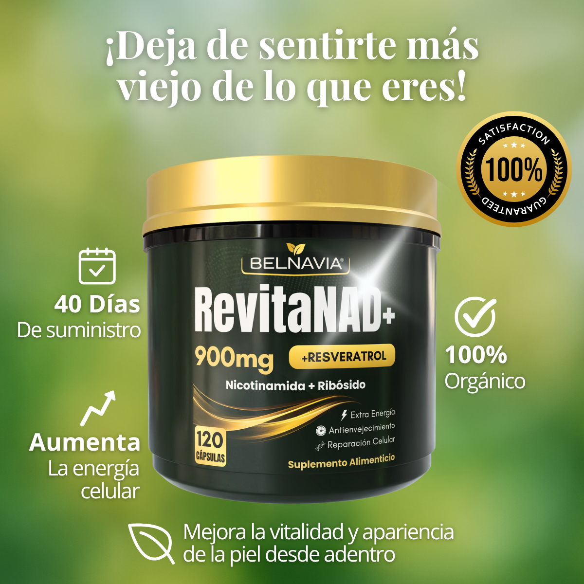 RevitaNAD™  Rejuvenecimiento, Vitalidad y Energía Celular