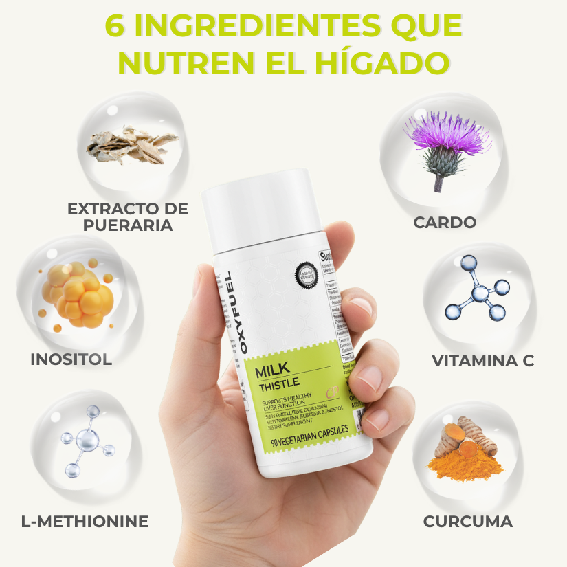 OXYFUEL Milk Thistle Liver Detox & Colon Cleanse