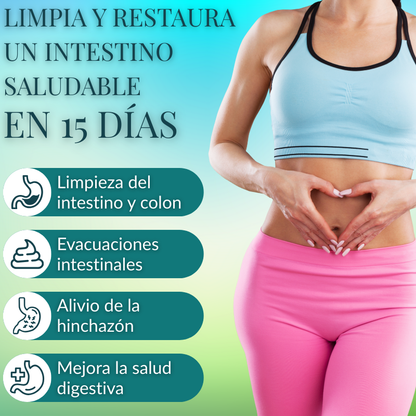 TotalClean15™ - Tratamiento de Desintoxicación Intestinal y Limpieza de Colon
